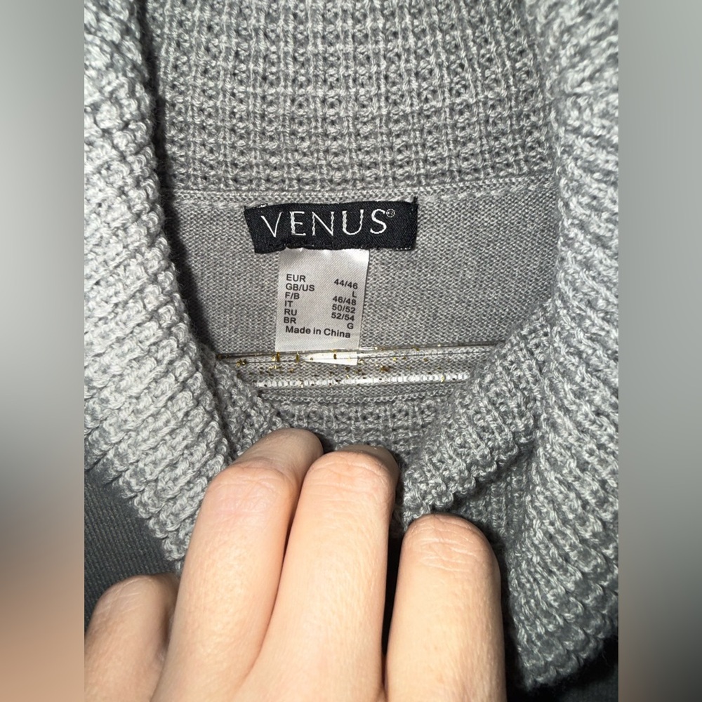VENUS Light Gray Cowl Neck Sweater - Picture 3 of 3